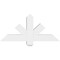 Ekena Millwork Kennewick Architectural Grade PVC Gable Bracket, 36"W x 16 1/2"H x 4"D x 4"F, 11/12 Pitch GBP036X17X0404KEN00 - alternate 5